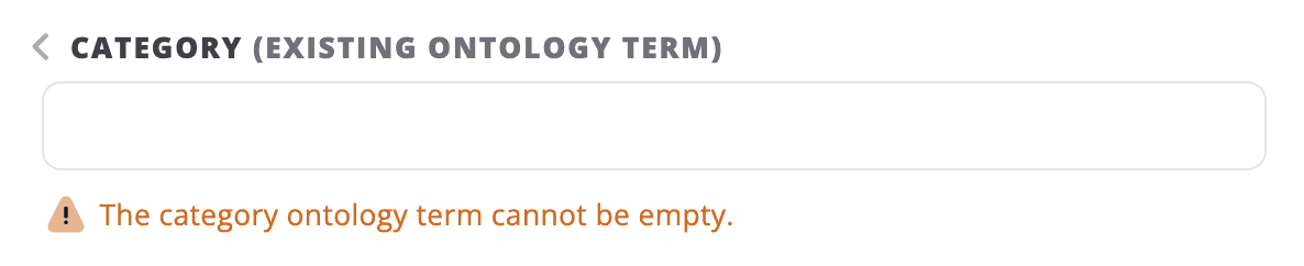 Example of Category (existing ontology term)