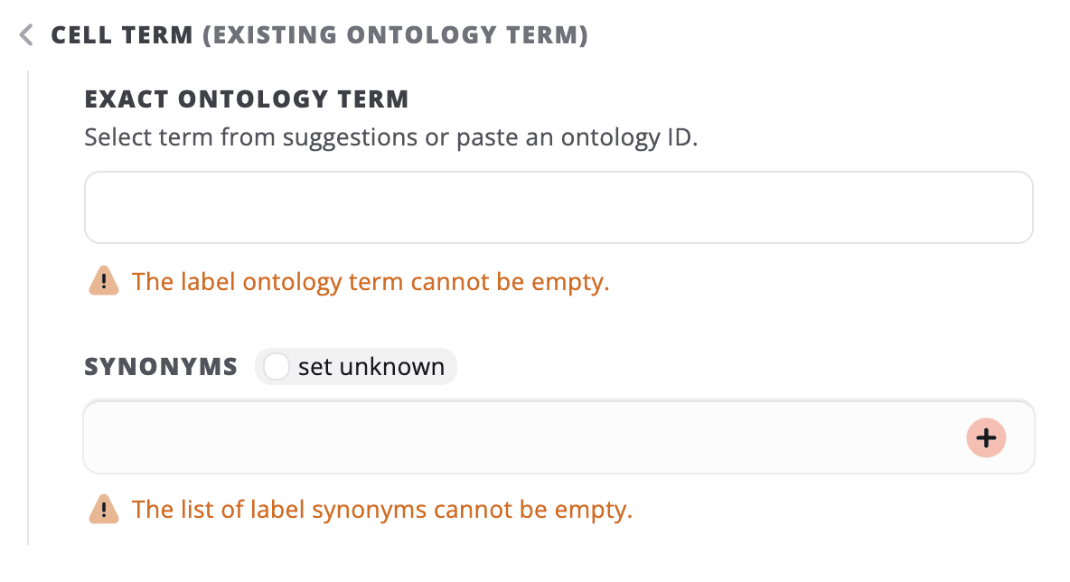 Example of Cell Term (existing ontology term)