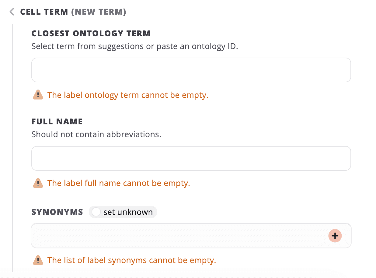 Example of Cell Term (new ontology term)